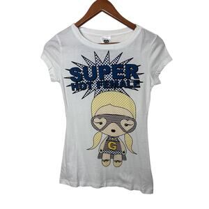 Harajuku Lovers White “Super Hot Female” T-Shirt Women’s Juniors Sz Small